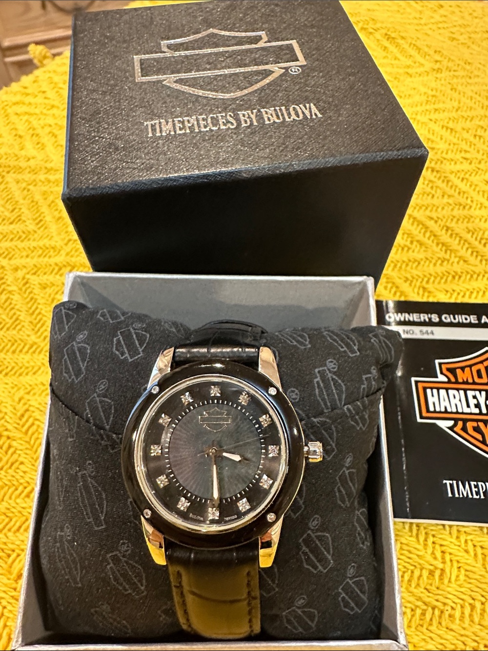 Harley Davidson women’s Bulova wrist watch